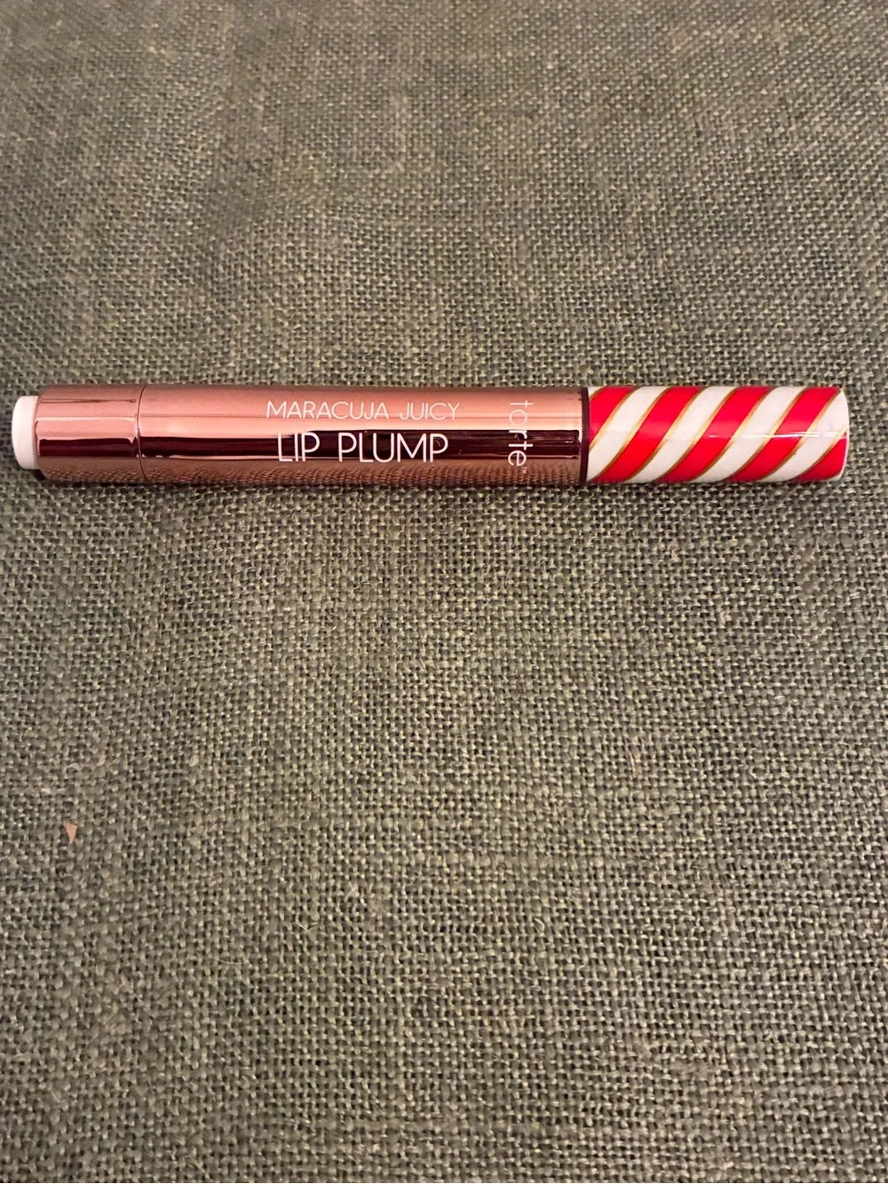 tarte Maracuja Juicy Lip Plump - Pink & White Striped Cap